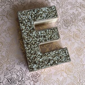 Wooden beaded letter “E” - home office decor NEW